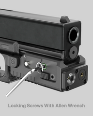 Feyachi FL-74 700Lum Green Laser Light Combo Pistol Light Gun Laser Compact Pistol Flashlight with Picatinny Rail