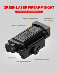 Feyachi PL-34 Compact Laser Sight - Green Low-Profile