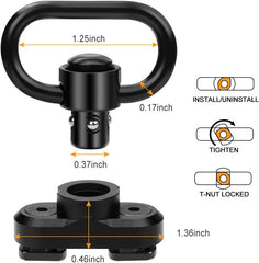 Feyachi L46 Tactical Sling - Adjustable Mlok Black