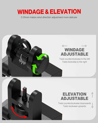 Feyachi S54 Offset Iron Sights - Rapid Transition Backup