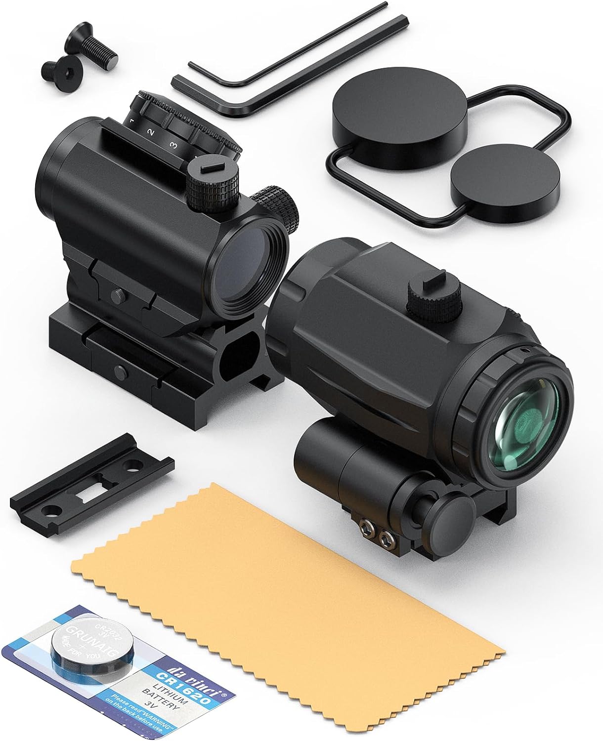 Feyachi RS-23 Red Dot Sight with M40 3X Magnifier Combo Kit, 1x22mm Red Dot Sight & Magnifier Built-in Flip Mount Combo, Absolute Co-Witness feyachi Default Title Default Title-