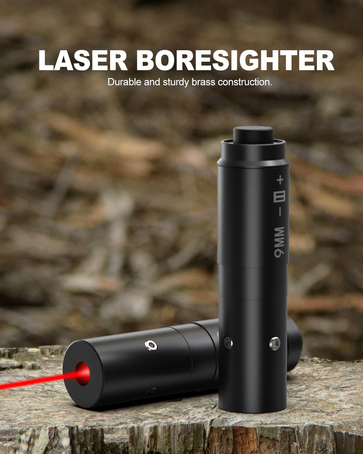 Feyachi BS60-HS 9mm Red Laser Boresighter