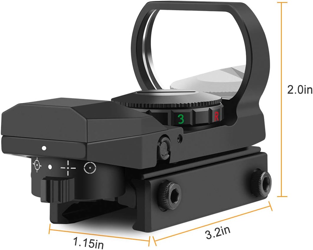 Feyachi RS-29 Reflex Sight - Red/Green Illuminated Reticle