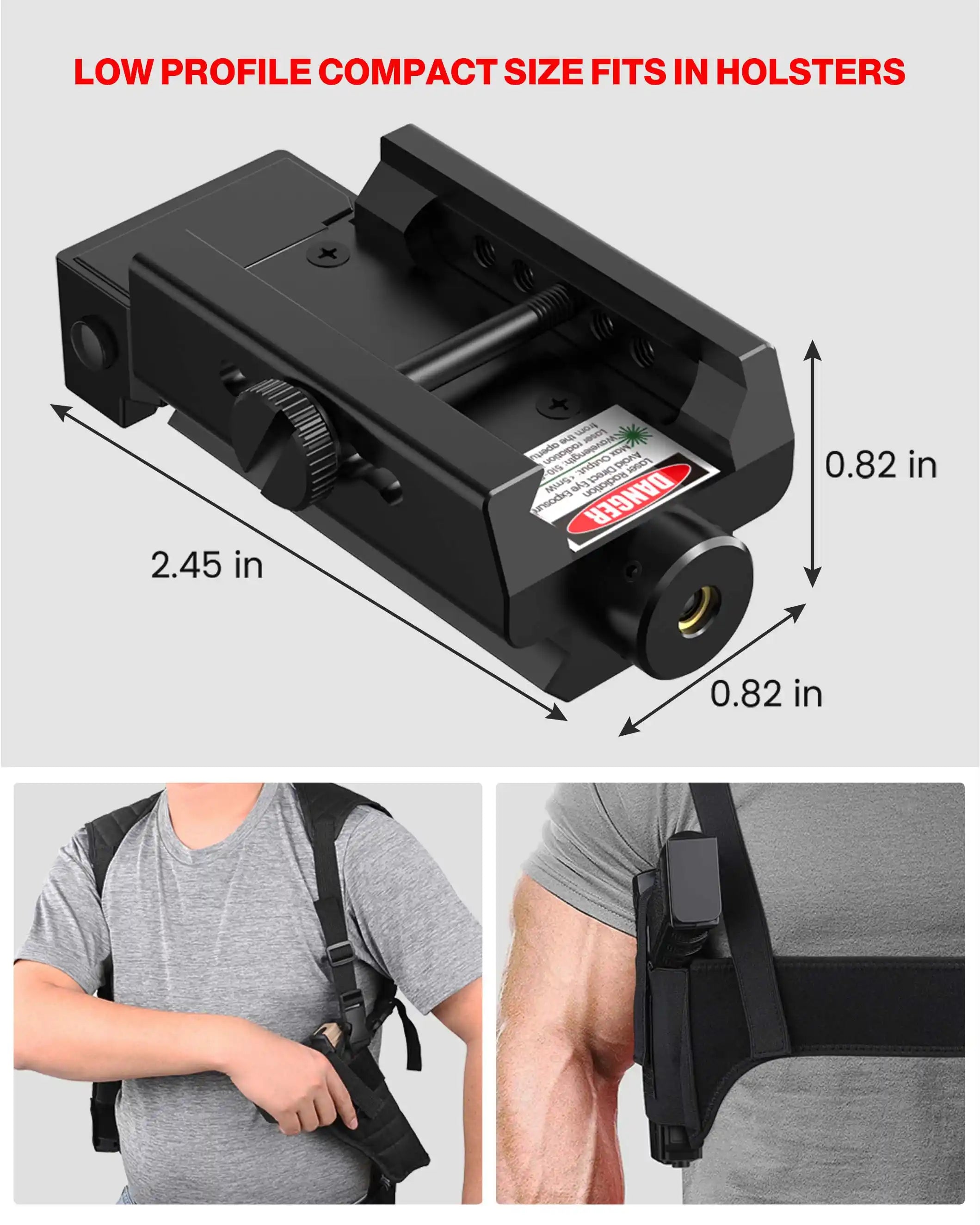 Feyachi PL-34 Compact Laser Sight - Green Low-Profile