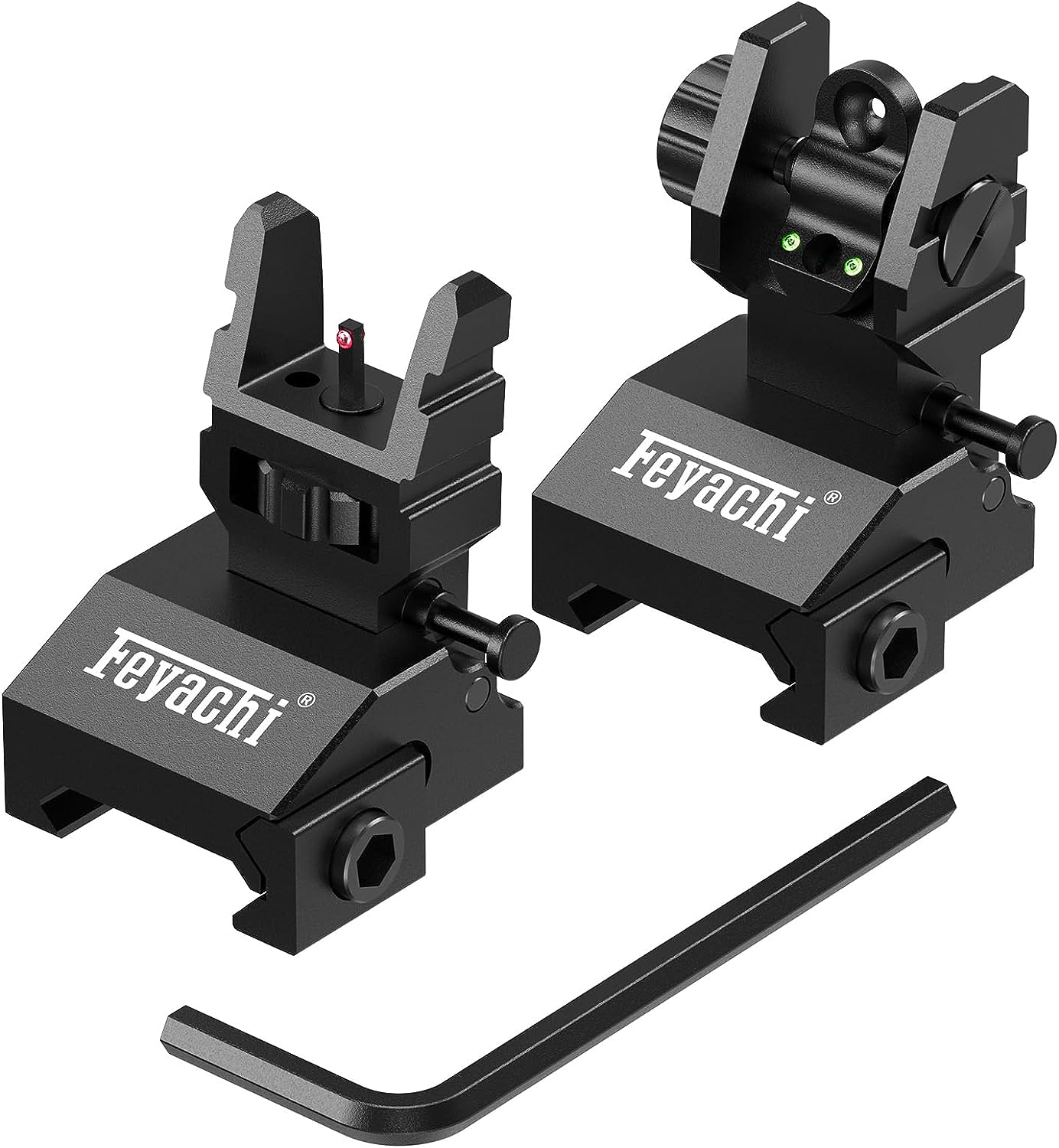 Feyachi S37 Fiber Optic Iron Sights - Flip Up Sights feyachi Default Title Default Title-