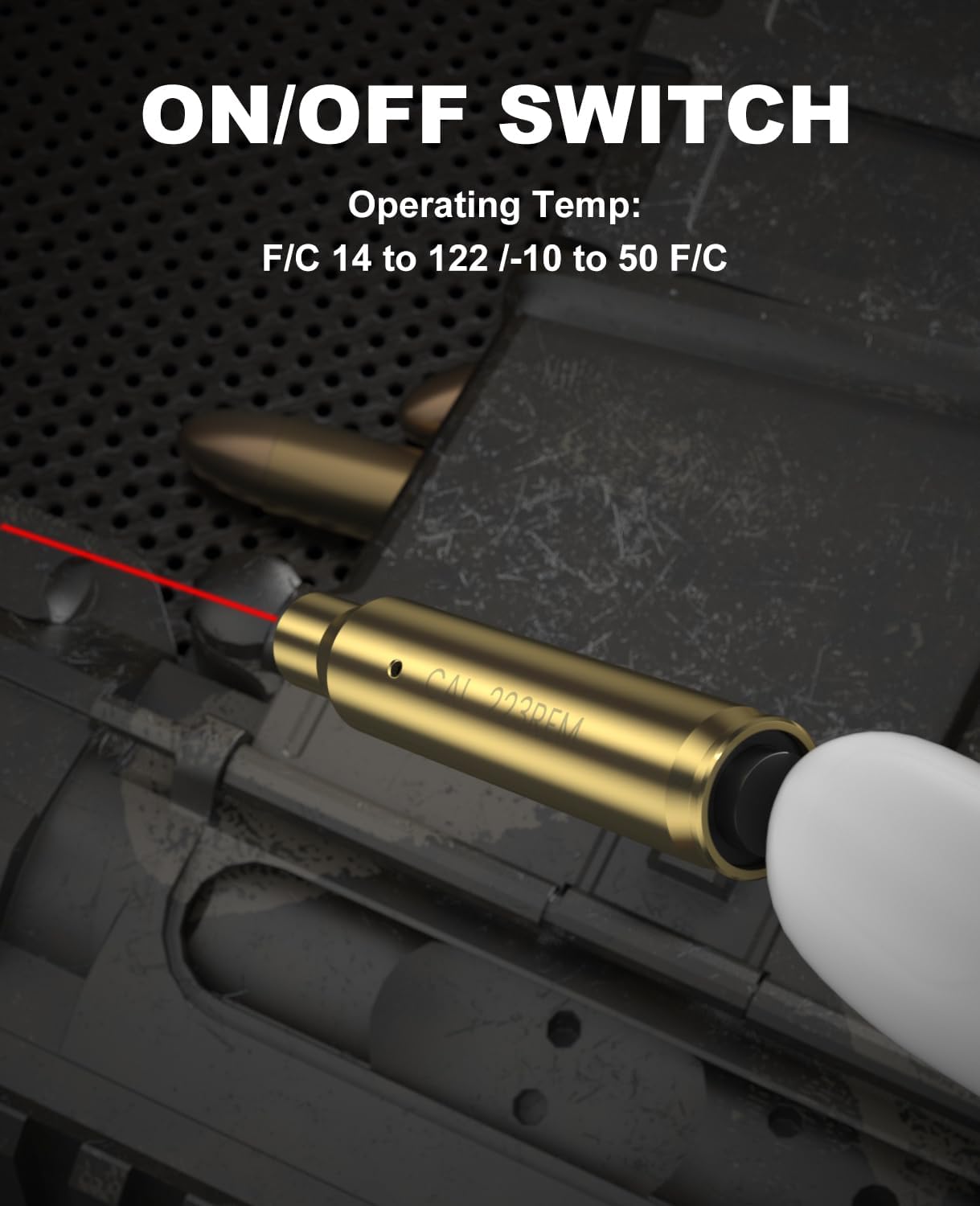 Feyachi BS98 Bore Sighting Laser - .223/5.56mm Laser Boresighter