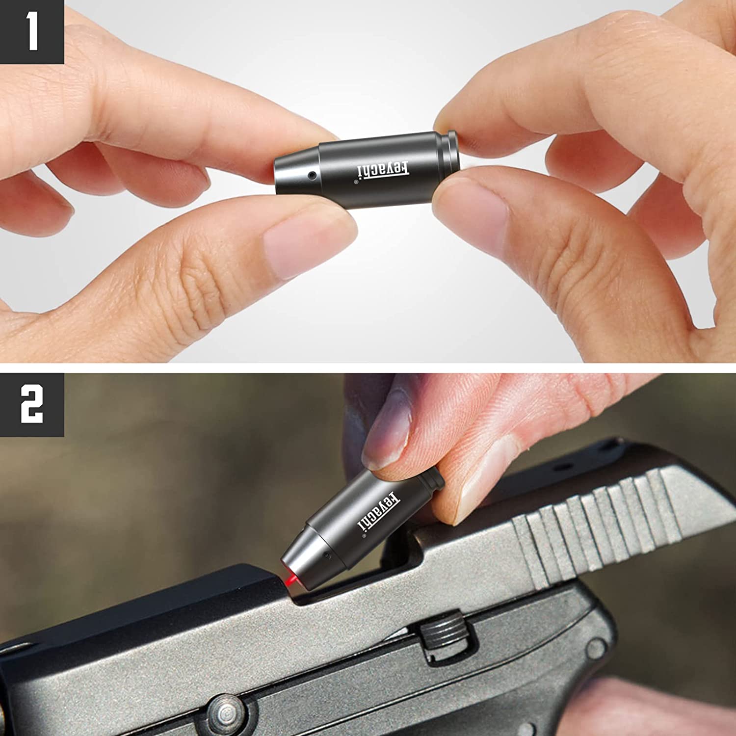 Feyachi BS30-HS Laser Bore Sight - 9mm Red Dot Boresighter