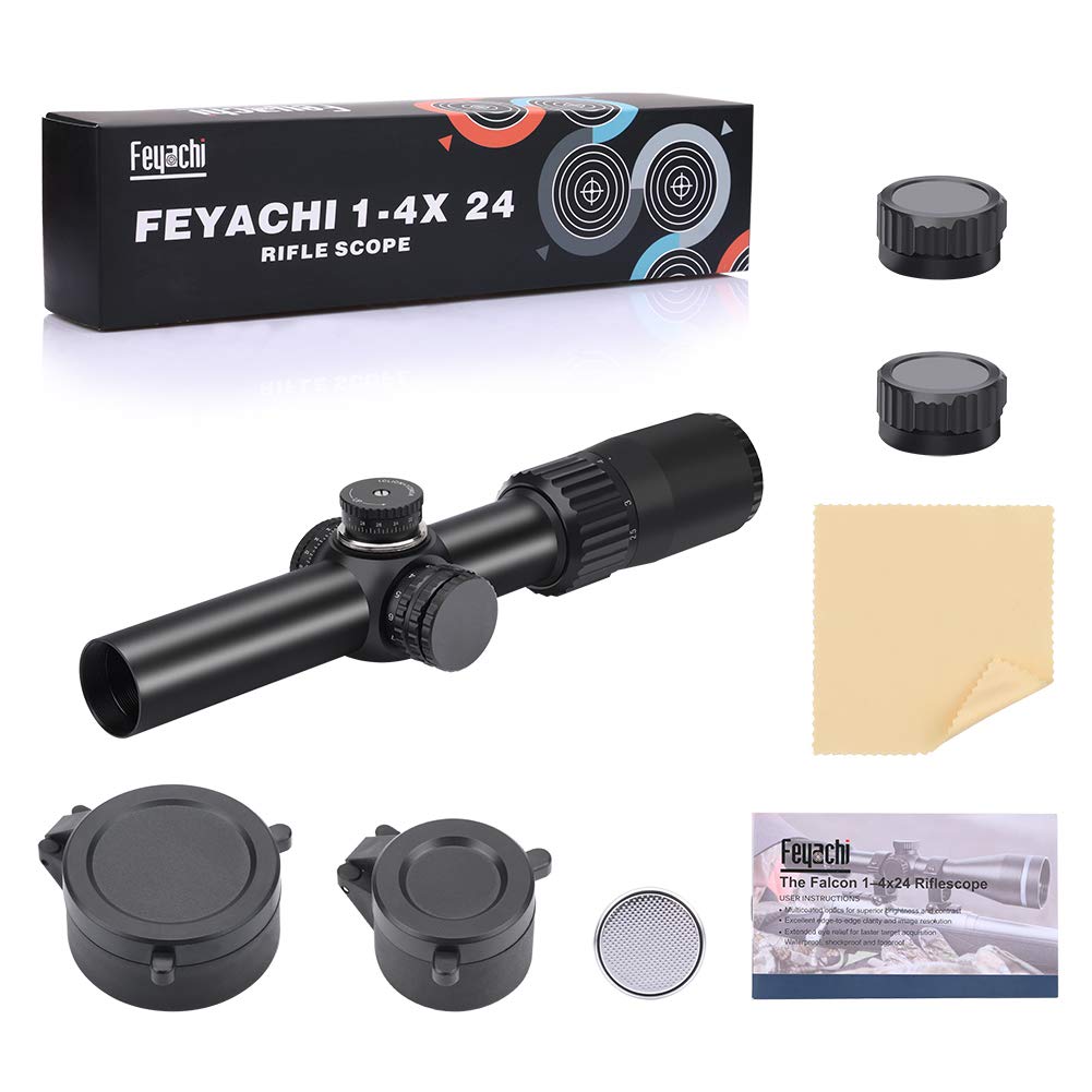 Feyachi RSC31 Tactical Rifle Scope - 1-4x24 SFP Red Illuminated feyachi Default Title Default Title-