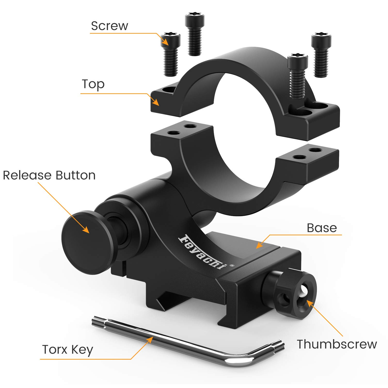 Feyachi T15 Red Dot Magnifier Mount - Flip to Side feyachi Default Title Default Title-