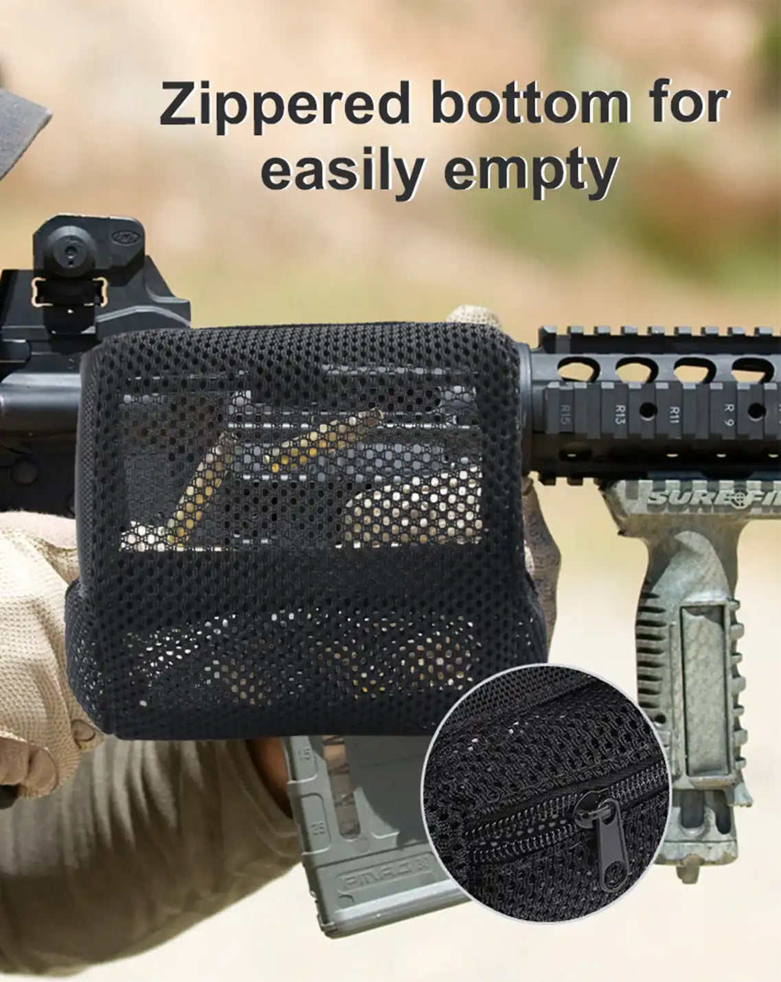 Feyachi SC80 Brass Catcher - Picatinny Rail Net