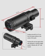 Feyachi V30&M37 Red Dot & Magnifier Combo - Co-Witness Kit feyachi Default Title Default Title-